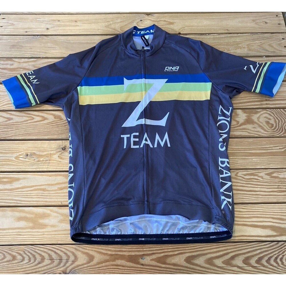 DNA Cycling Cycling Jersey Size 2XL Men’s Grey Full Zip